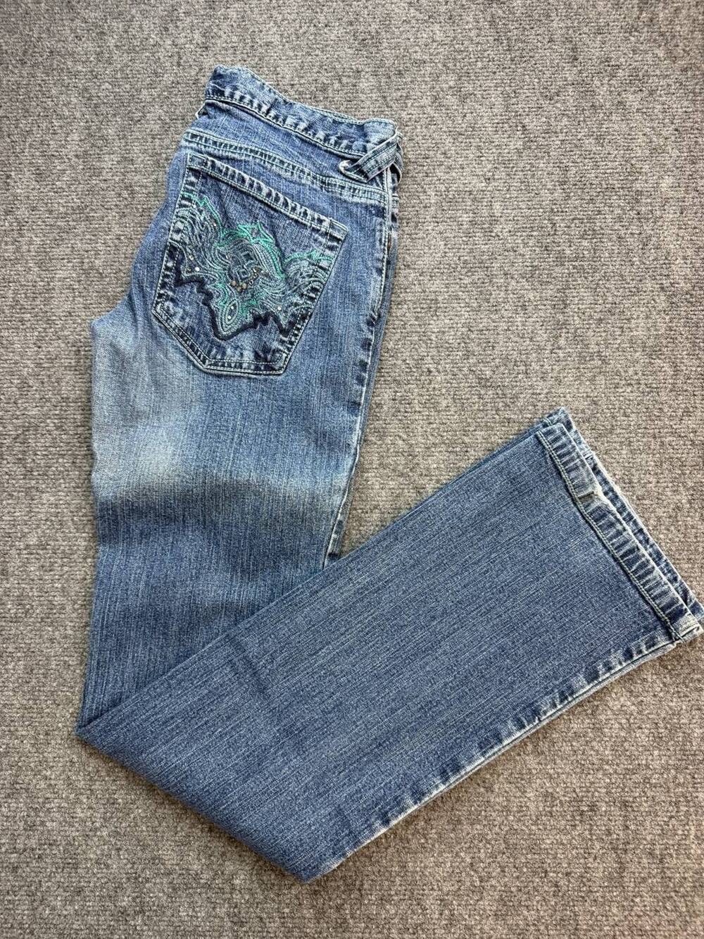 Metro 7 Women's Size 2 Blue Stretch Denim Bootcut Jeans Medium Wash